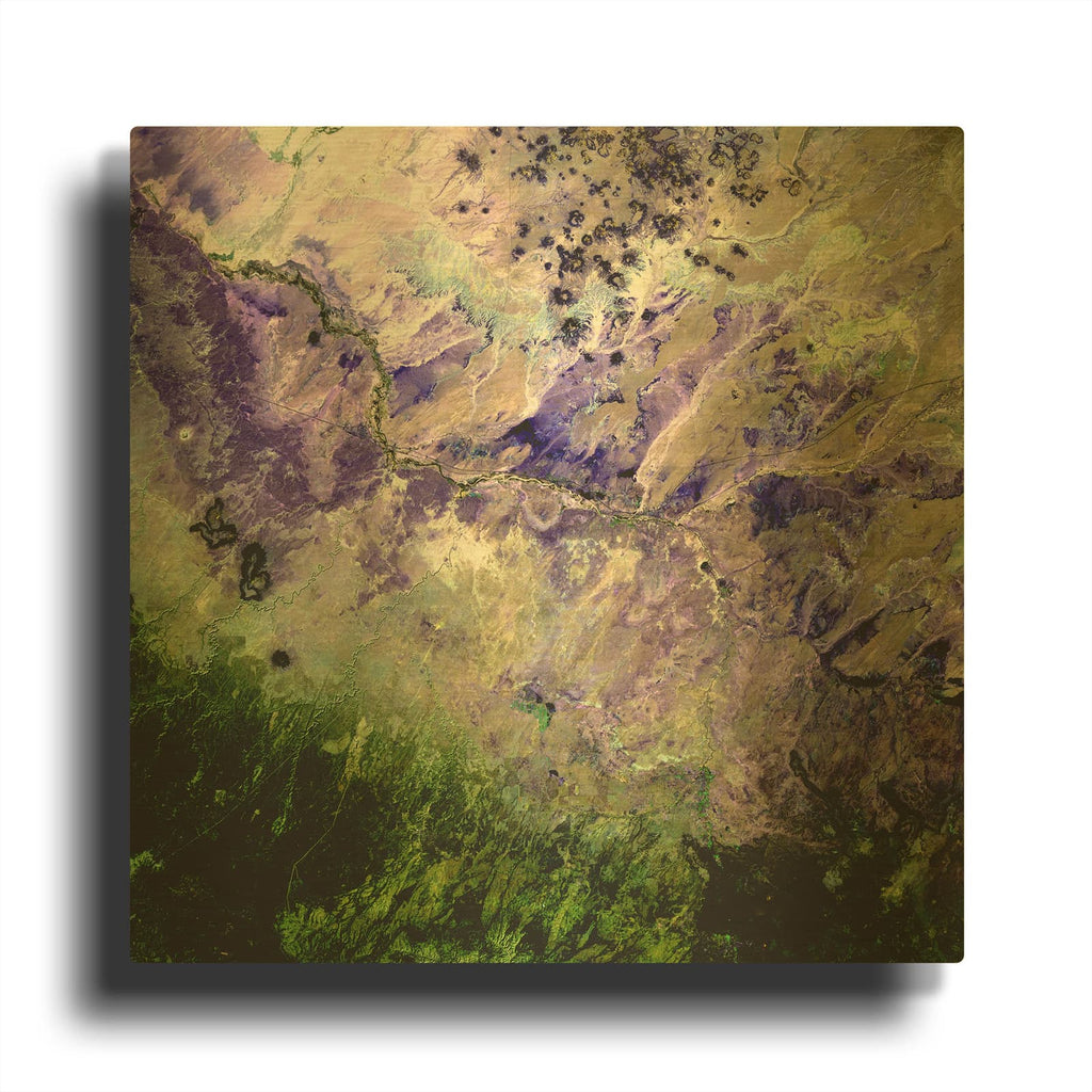 'Earth as Art Desert to Forest,' By NASA Earth As Art Gold Metal Wall Art