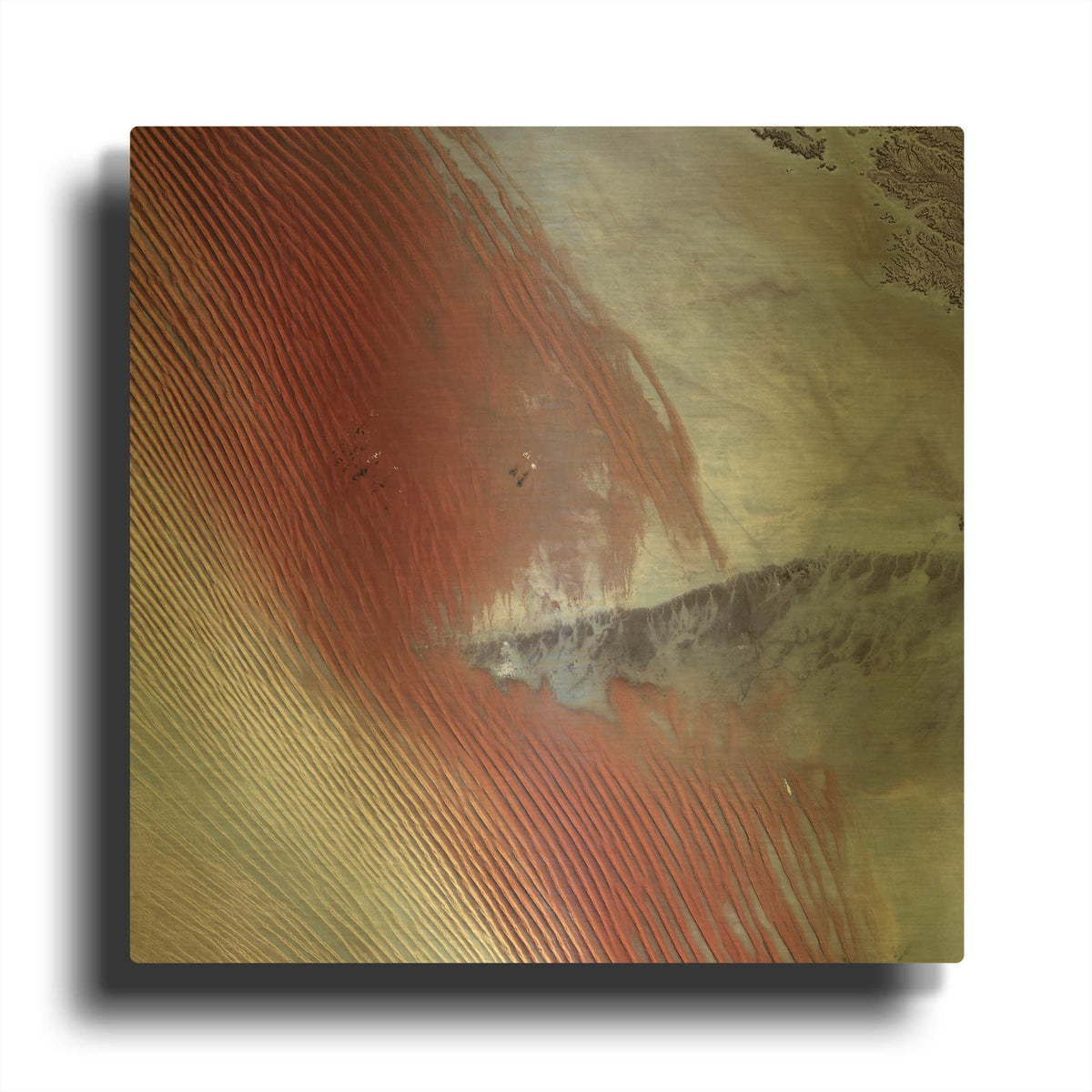 'Earth as Art Empty Quarter,' By NASA Earth As Art Gold Metal Wall Art