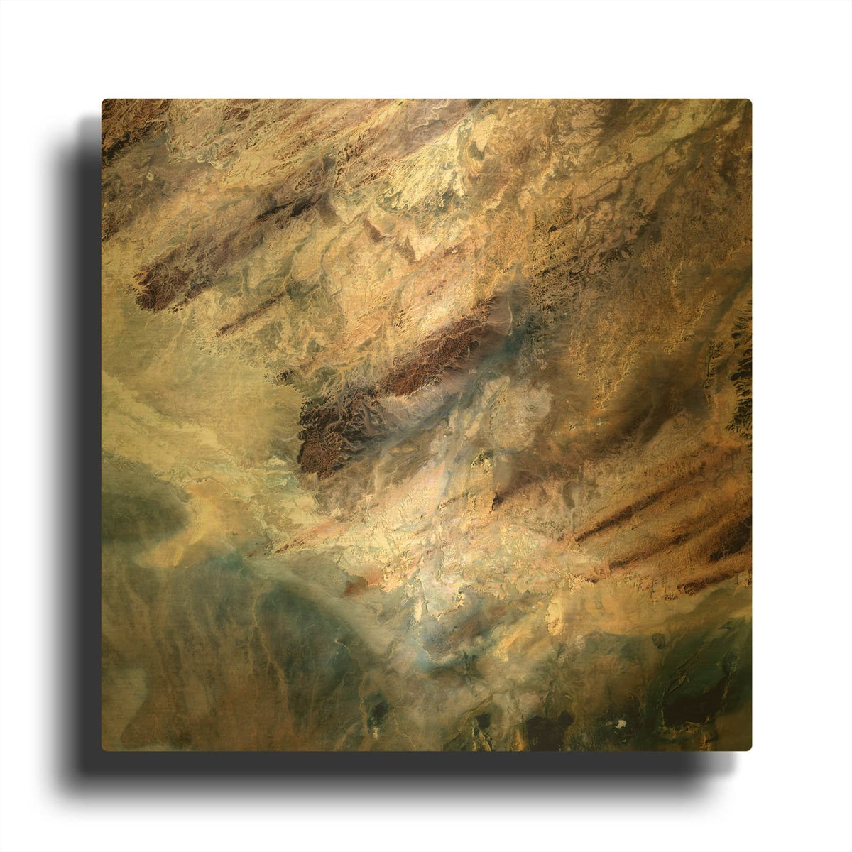 'Earth as Art Impact,' By NASA Earth As Art Gold Metal Wall Art