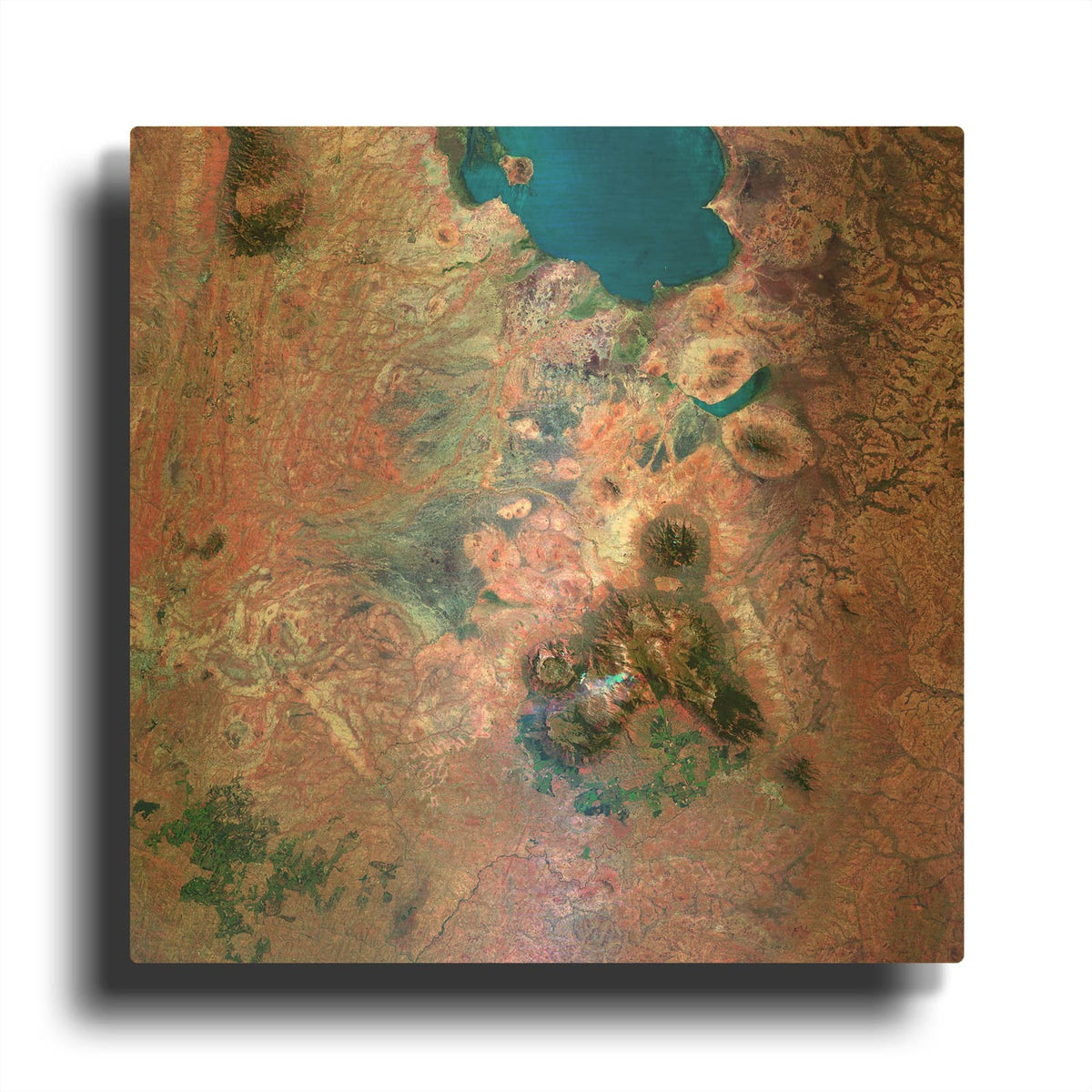 'Earth as Art Mulanje Massif,' By NASA Earth As Art Gold Metal Wall Art