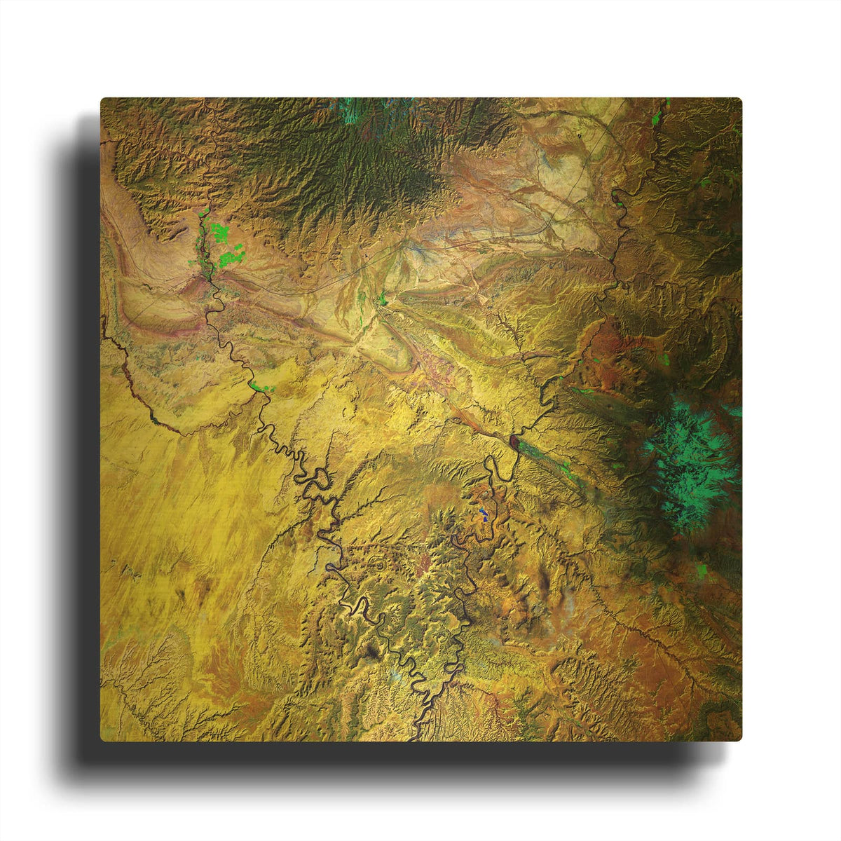 'Earth as Art Canyonlands,' By NASA Earth As Art Gold Metal Wall Art