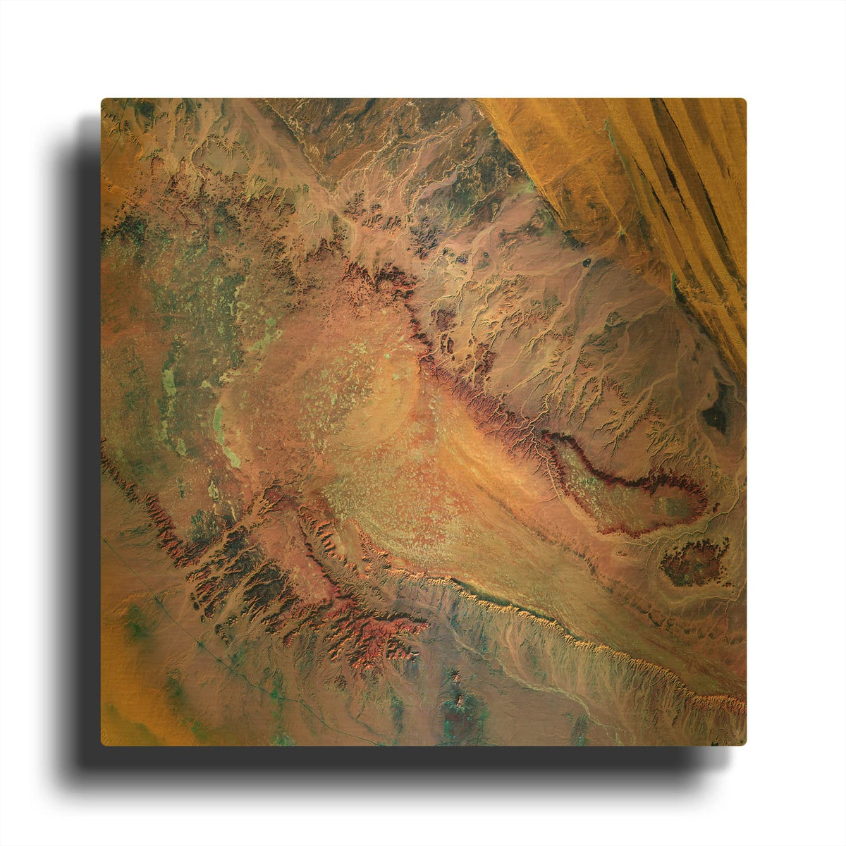'Earth as Art Expressions in the Desert,' By NASA Earth As Art Gold Metal Wall Art