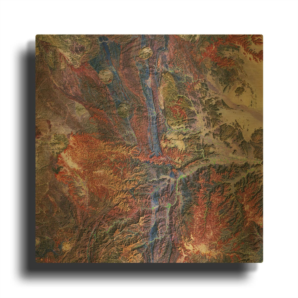 'Earth as Art Tapestry,' By NASA Earth As Art Gold Metal Wall Art