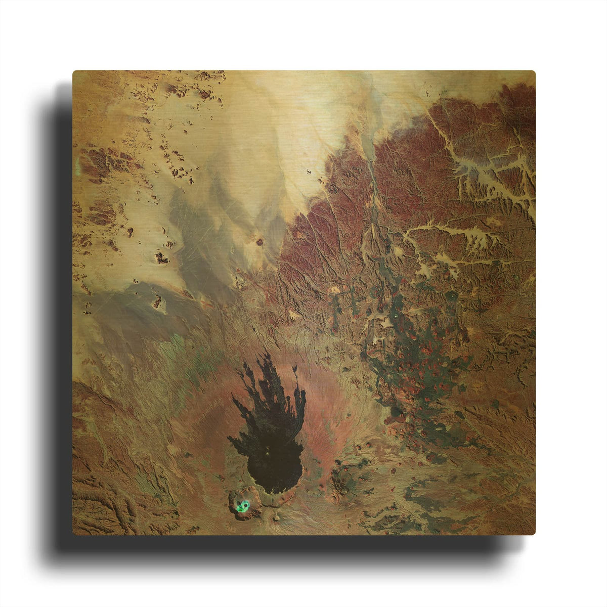 'Earth as Art The Watcher,' By NASA Earth As Art Gold Metal Wall Art