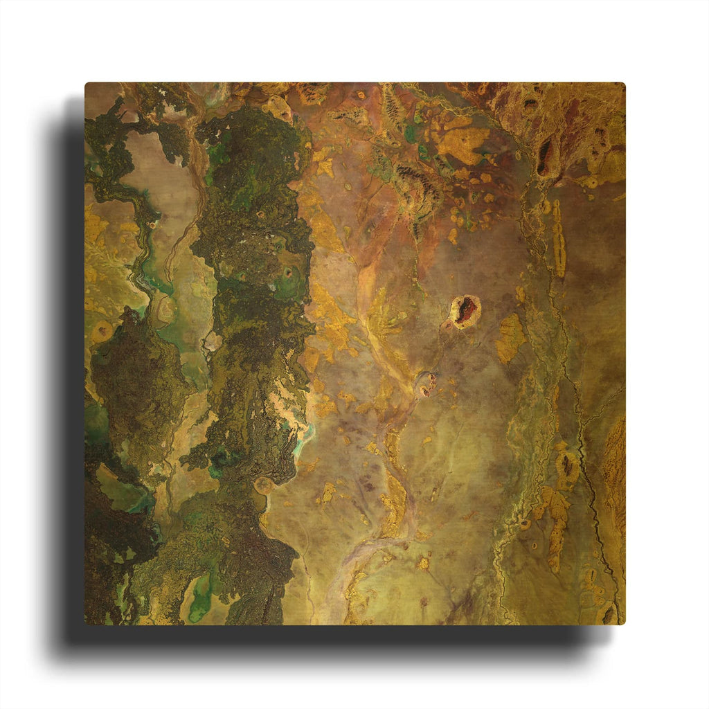 'Earth as Art Weird Watercolor,' By NASA Earth As Art Gold Metal Wall Art
