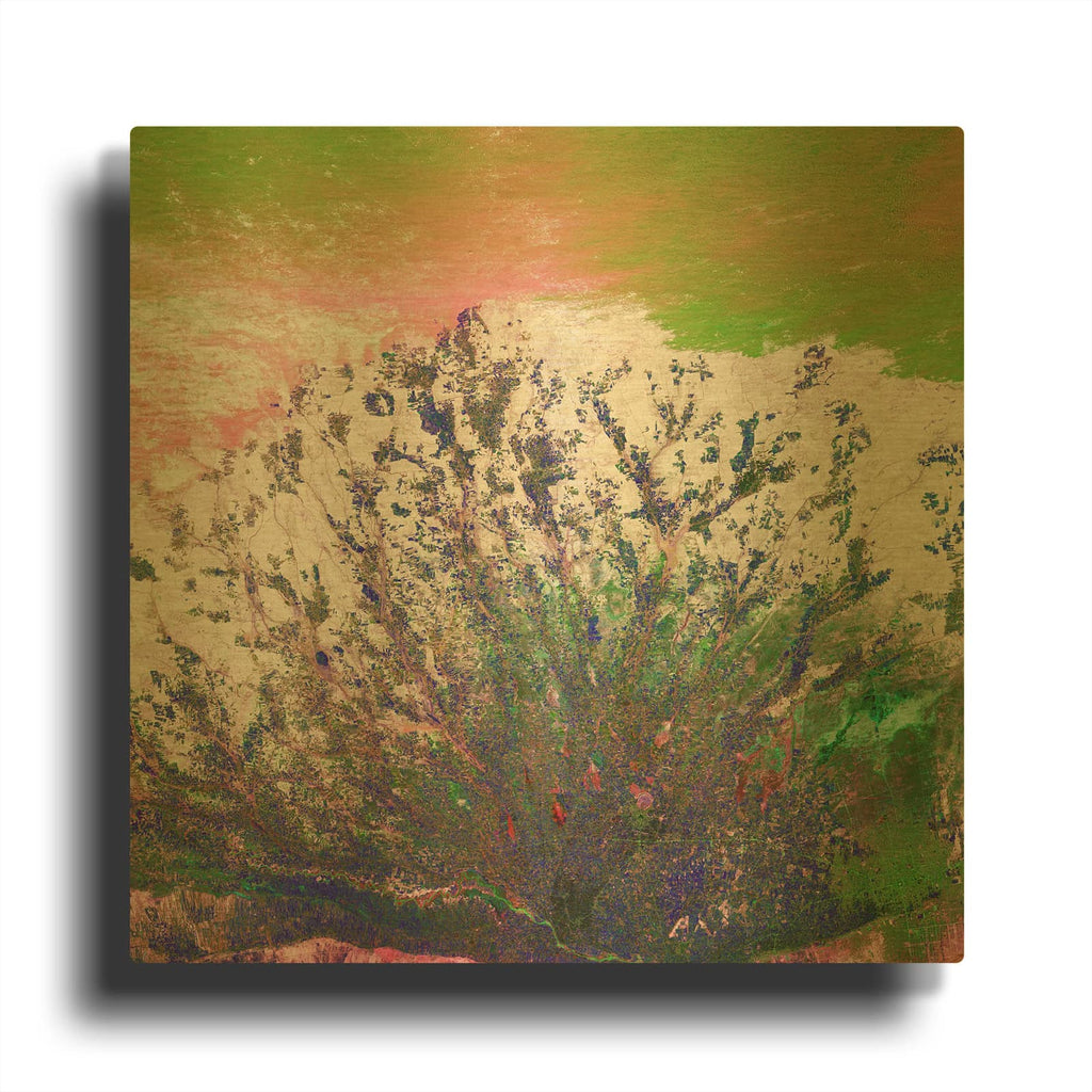 'Earth as Art Fanned Out,' By NASA Earth As Art Gold Metal Wall Art