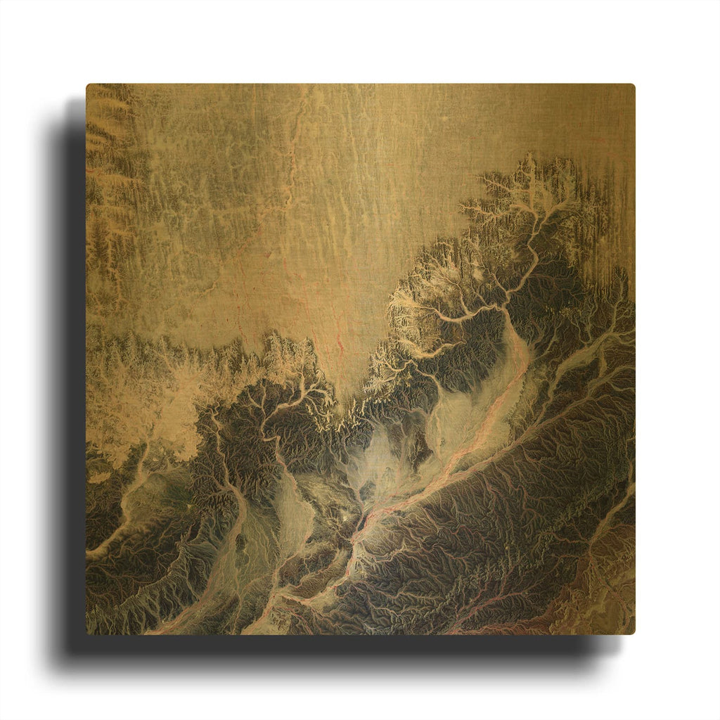 'Earth as Art Irritated,' By NASA Earth As Art Gold Metal Wall Art