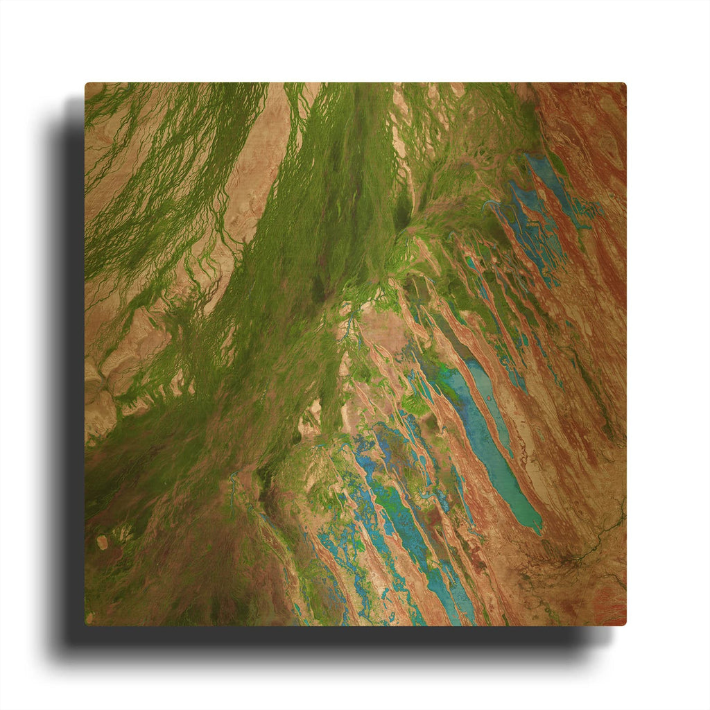 'Earth as Art Painting the Desert,' By NASA Earth As Art Gold Metal Wall Art