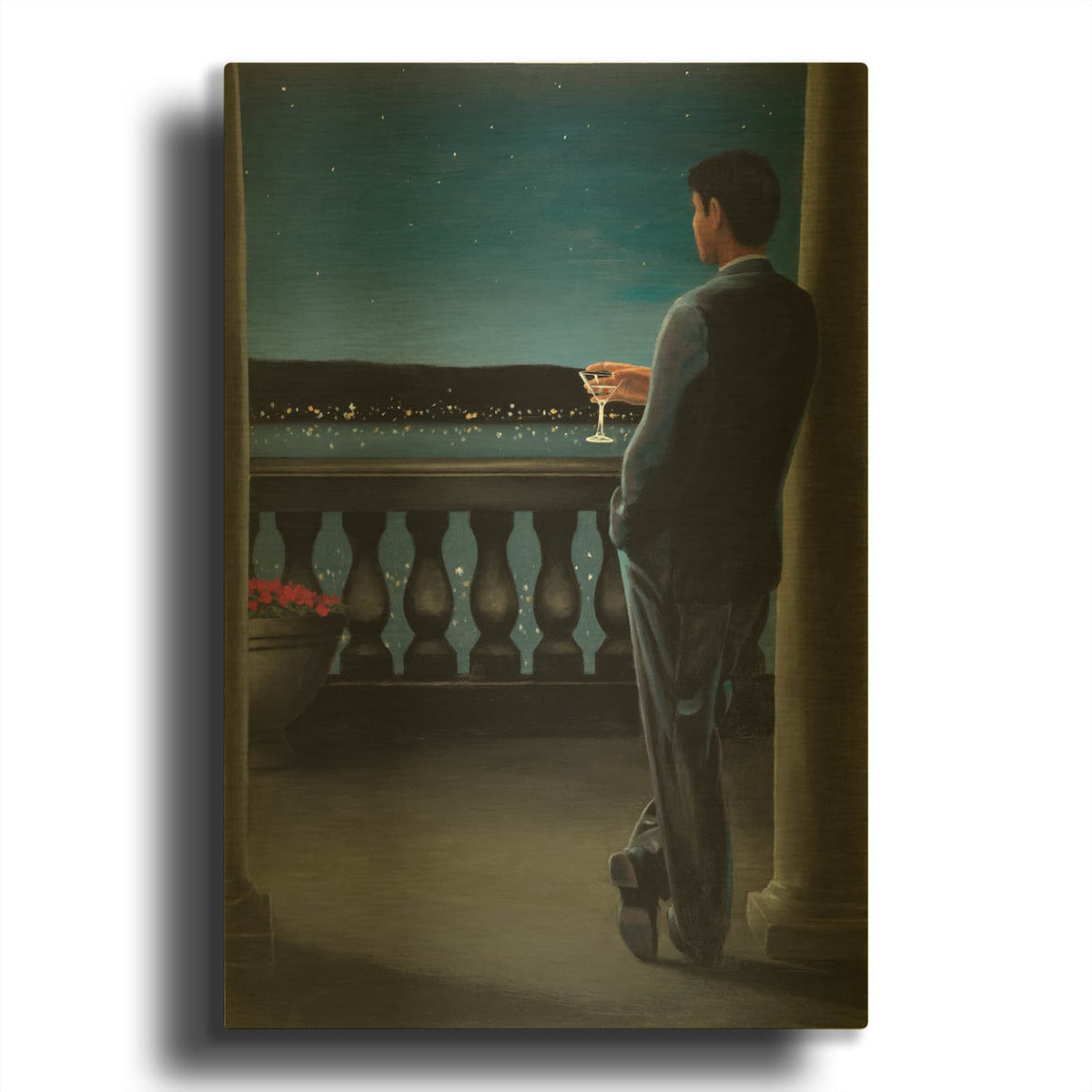 'Thinking of Her' By James Wiens Gold Metal Wall Art
