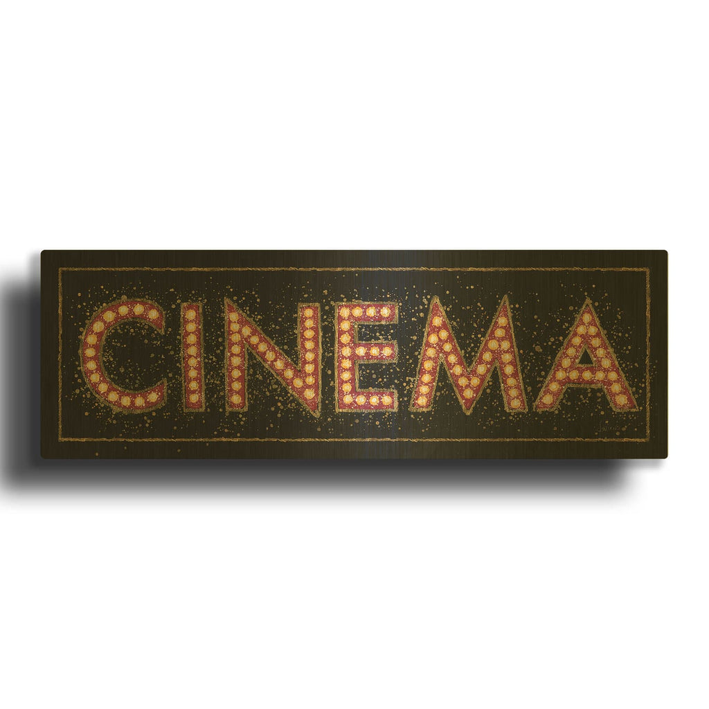 'Cinema Marquee' By James Wiens Gold Metal Wall Art