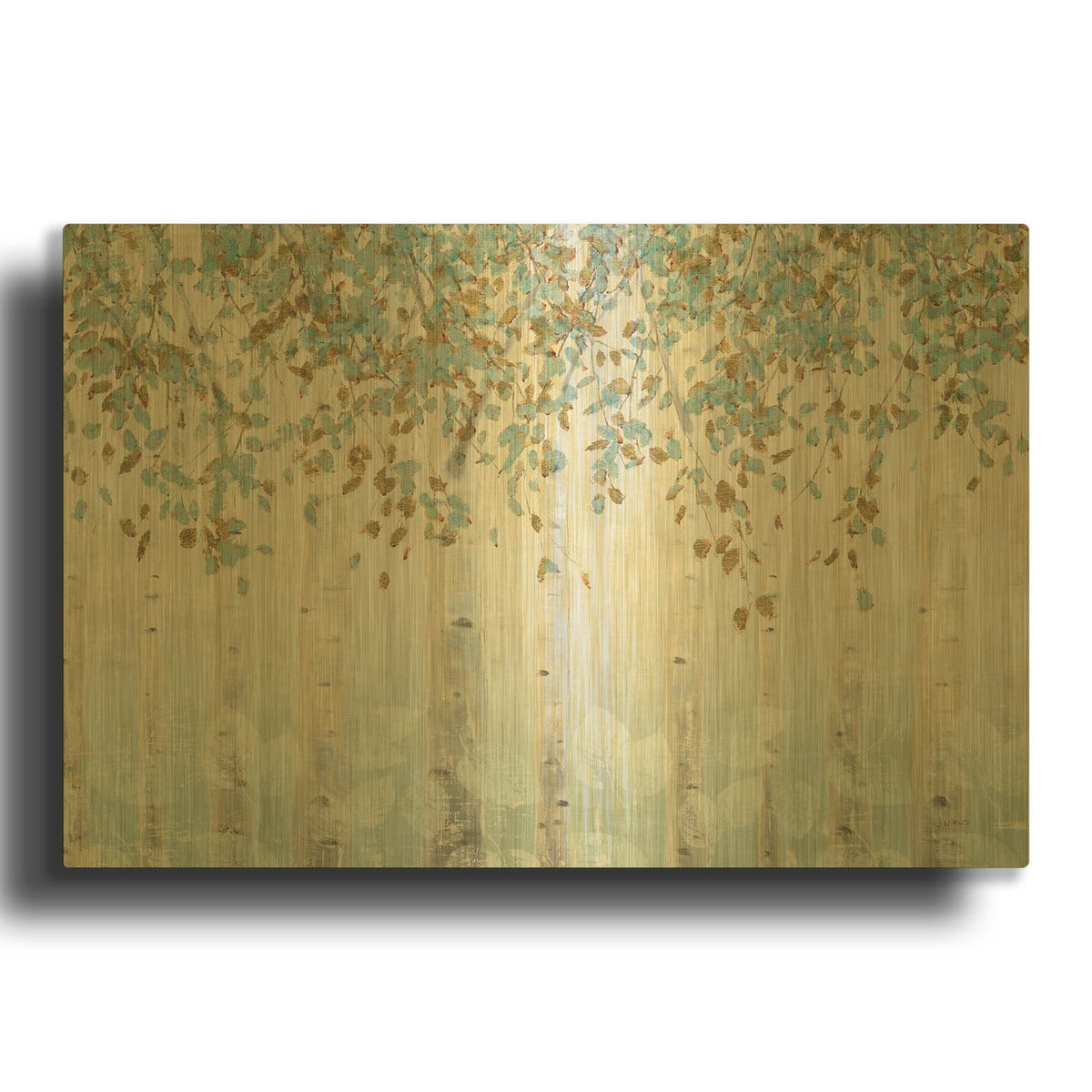 'Dream Forest I' By James Wiens Gold Metal Wall Art