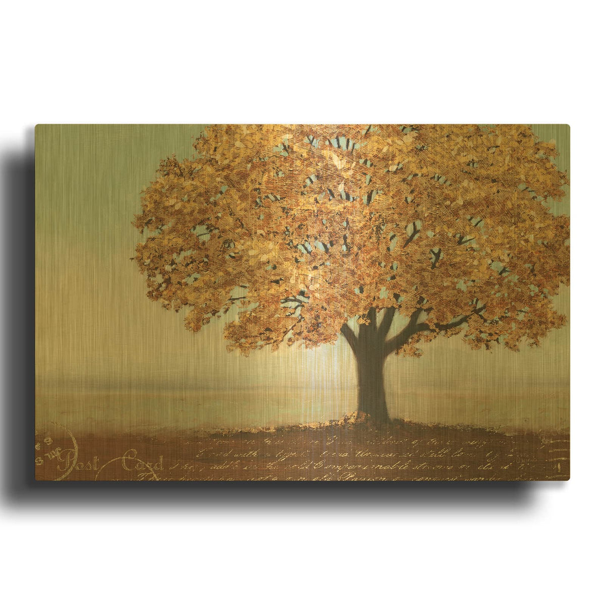 'Gold Reflections I' By James Wiens Gold Metal Wall Art