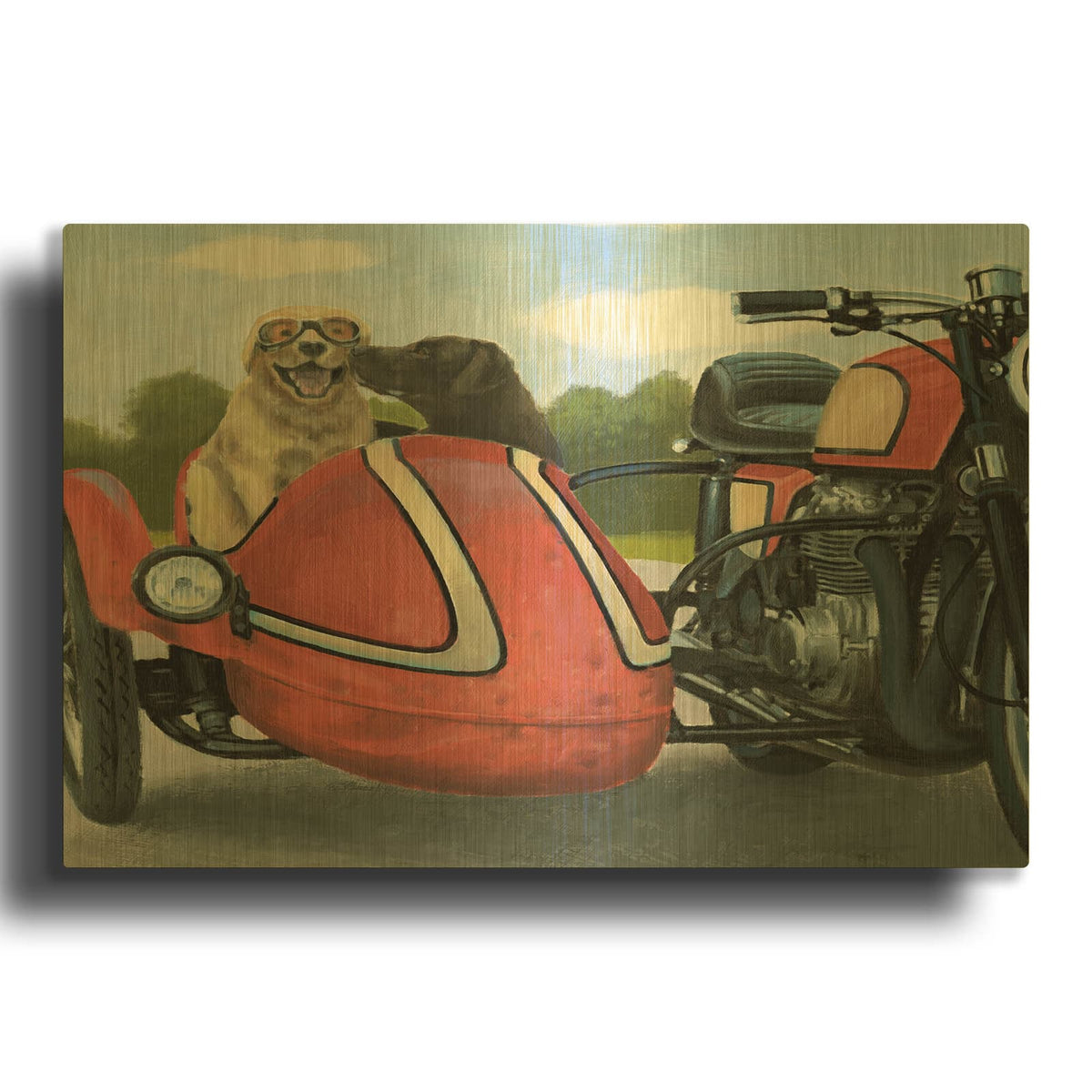 'Born to Be Wild Crop' By James Wiens Gold Metal Wall Art