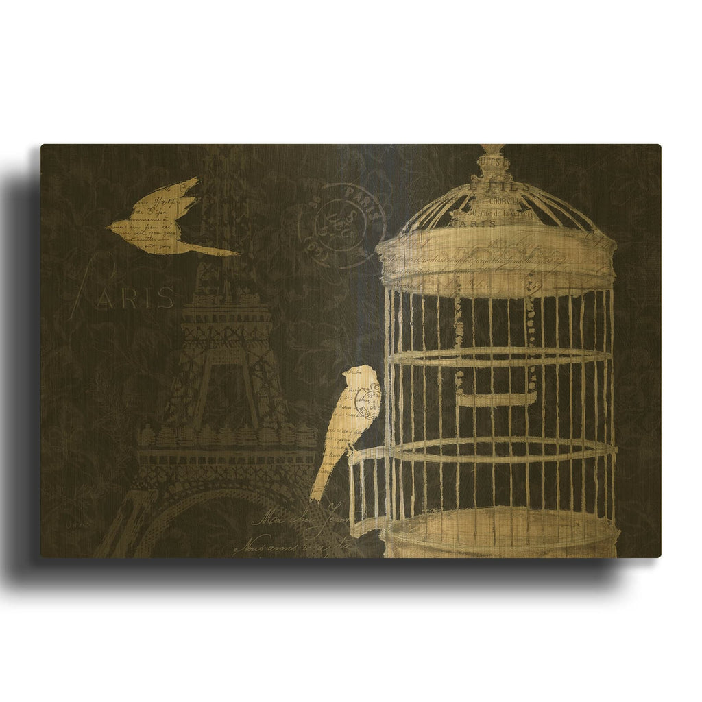 'Via Paris I' By James Wiens Gold Metal Wall Art