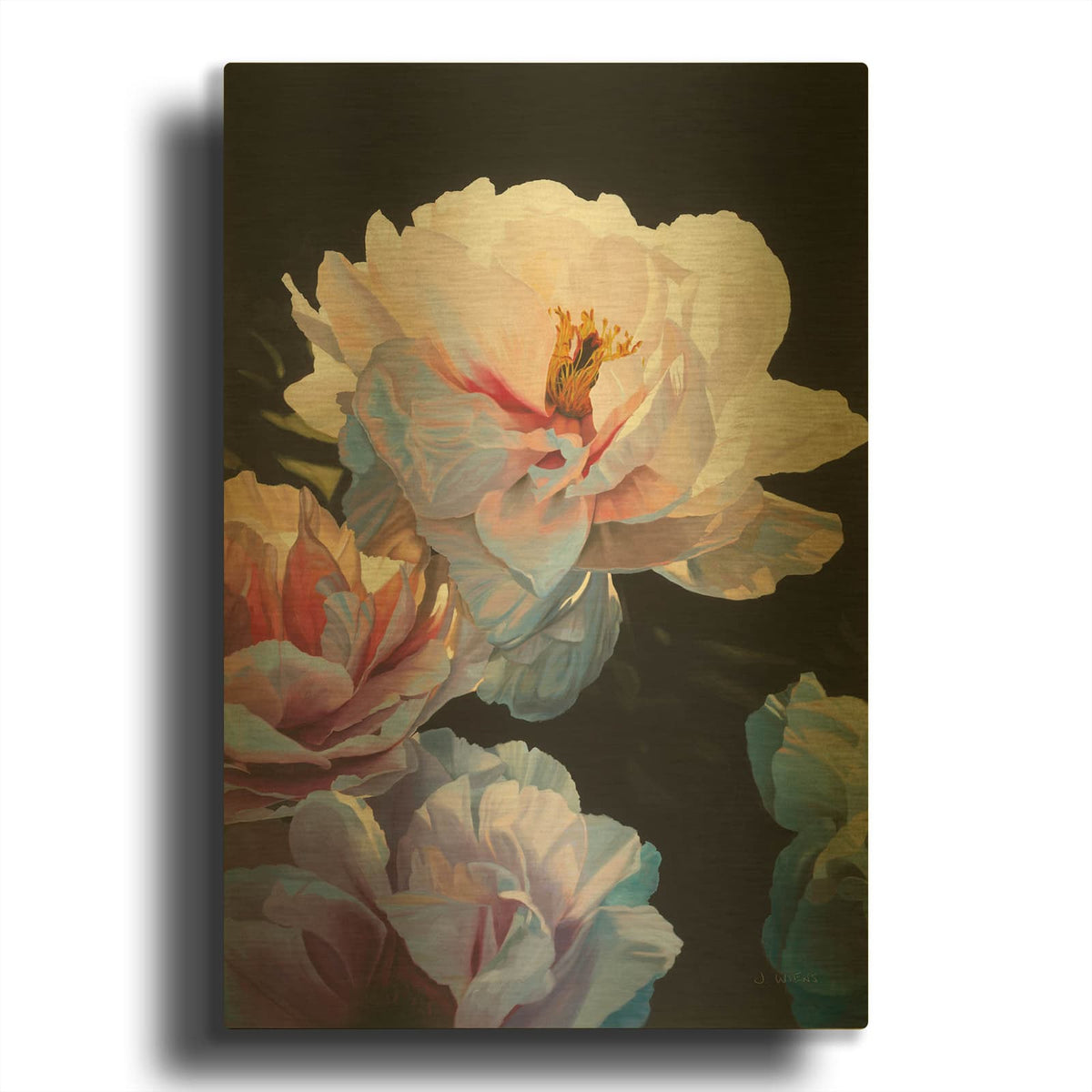 'Morning Glow II' By James Wiens Gold Metal Wall Art