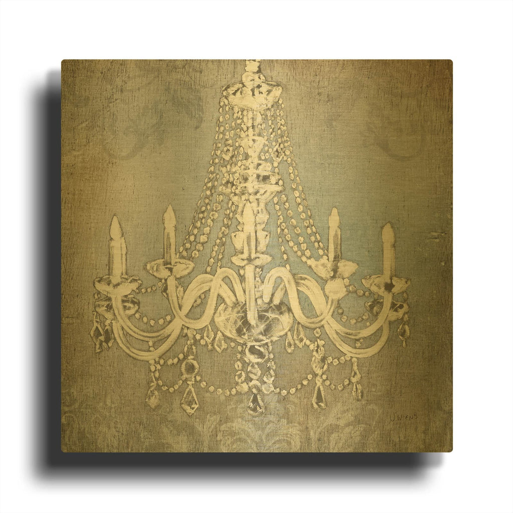 'Luxurious Lights II' By James Wiens Gold Metal Wall Art