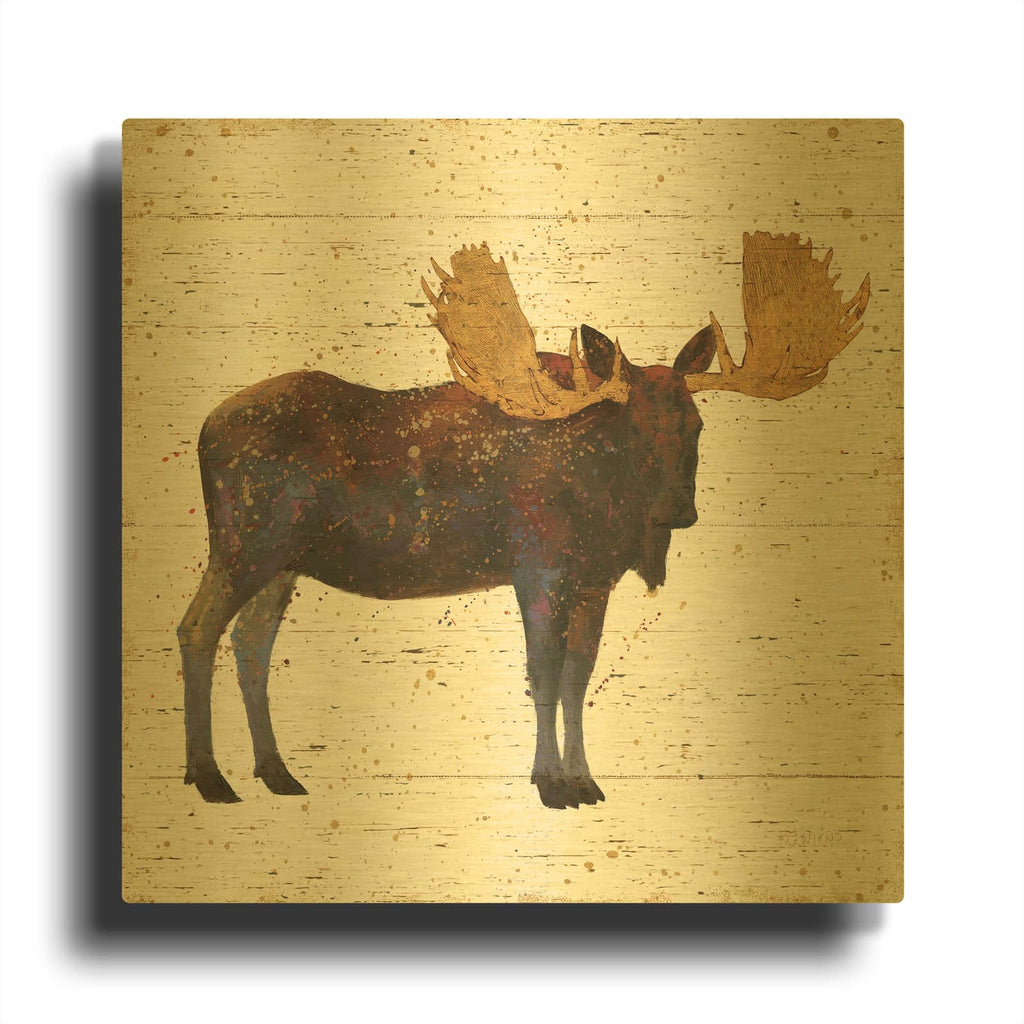 'Golden Nature I' By James Wiens Gold Metal Wall Art