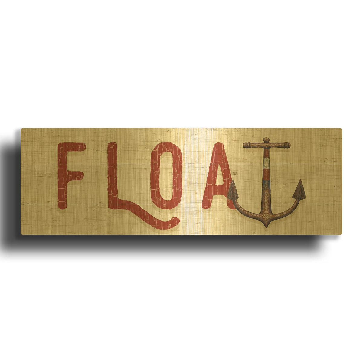 'Nautique VIII' By James Wiens Gold Metal Wall Art