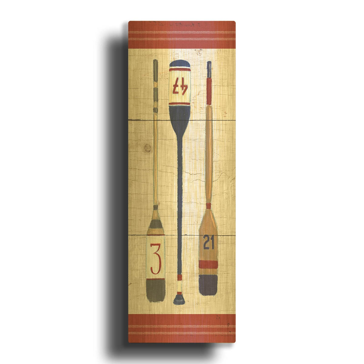 'Nautique X' By James Wiens Gold Metal Wall Art