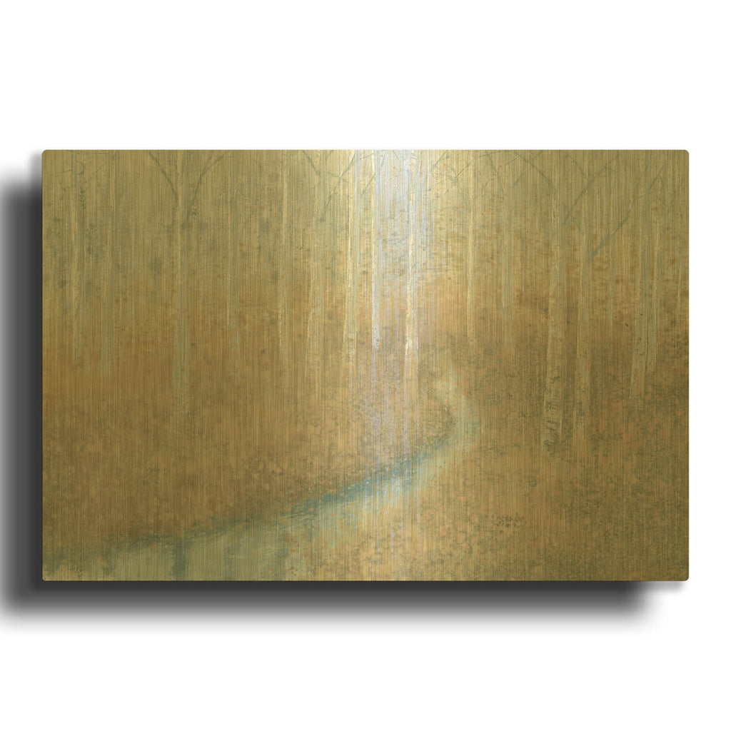 'Silver Waters' By James Wiens Gold Metal Wall Art