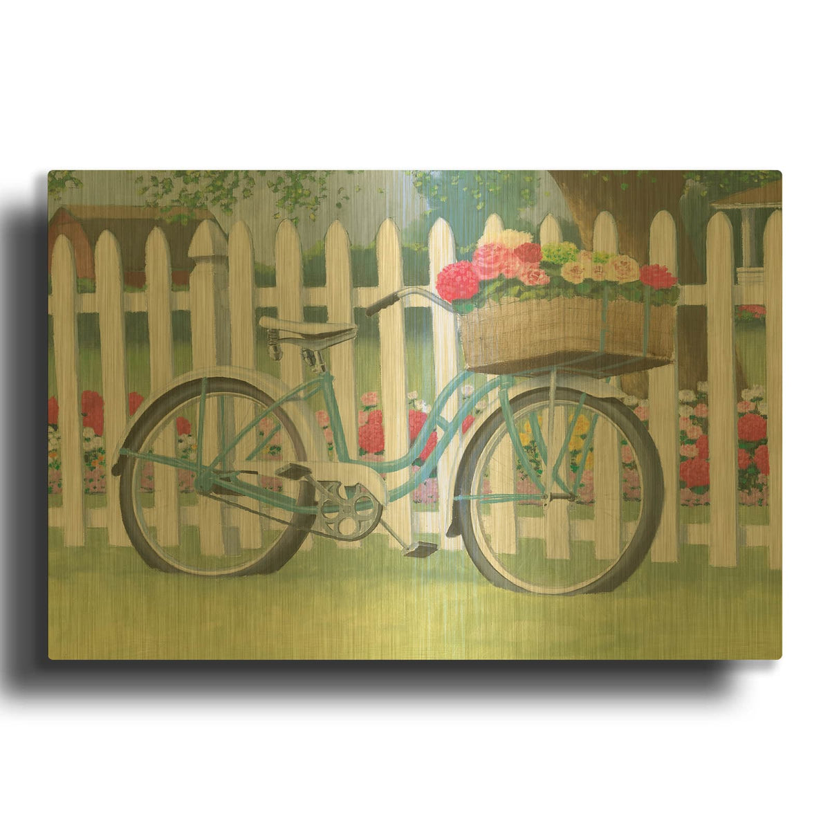 'Beautiful Country II' By James Wiens Gold Metal Wall Art