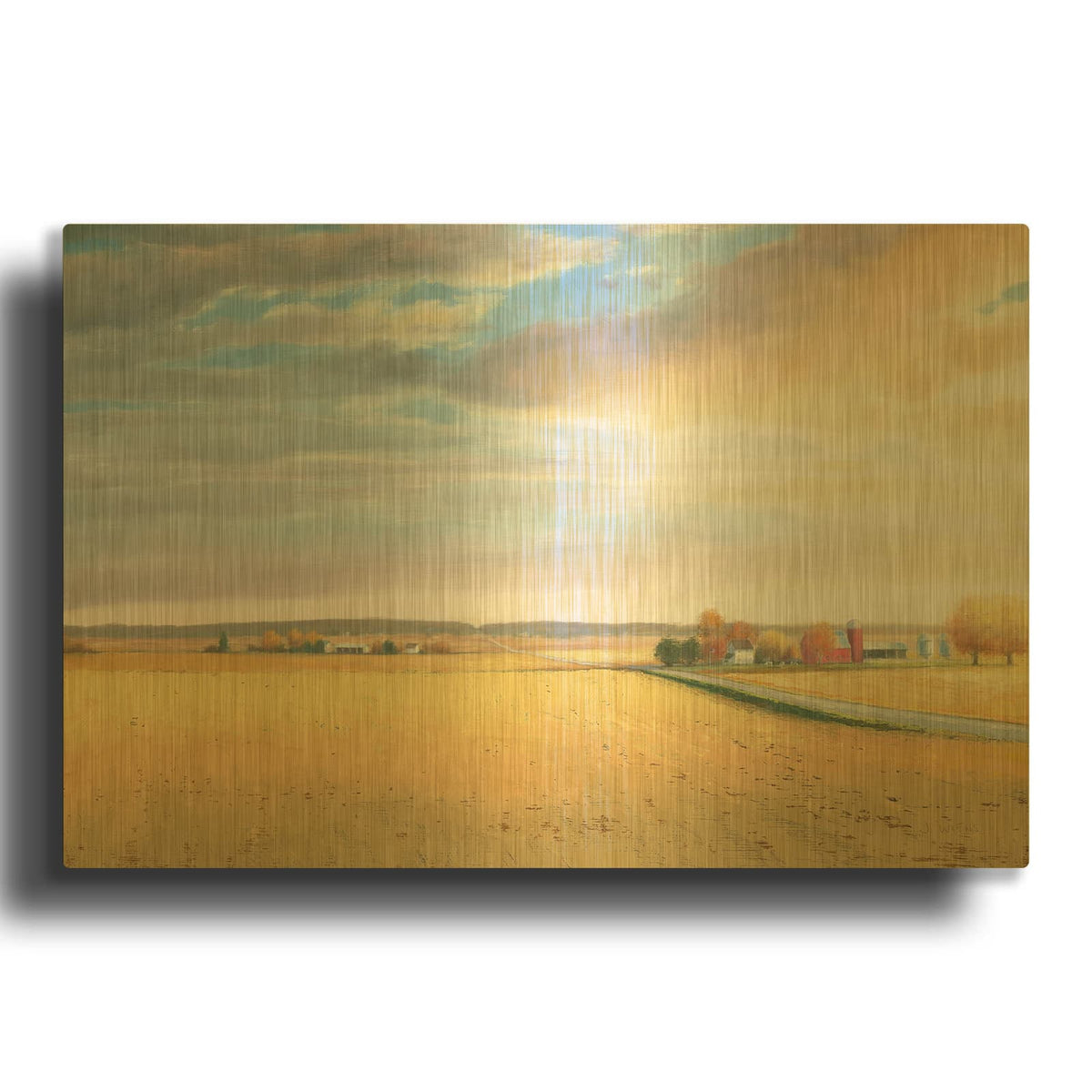 'Heartland Landscape' By James Wiens Gold Metal Wall Art