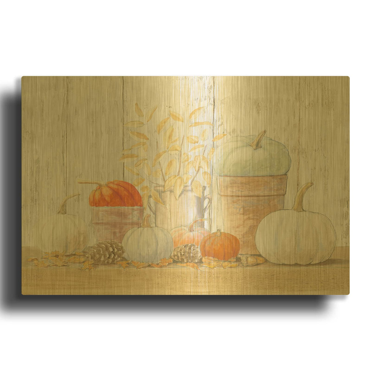 'Beautiful Bounty' By James Wiens Gold Metal Wall Art