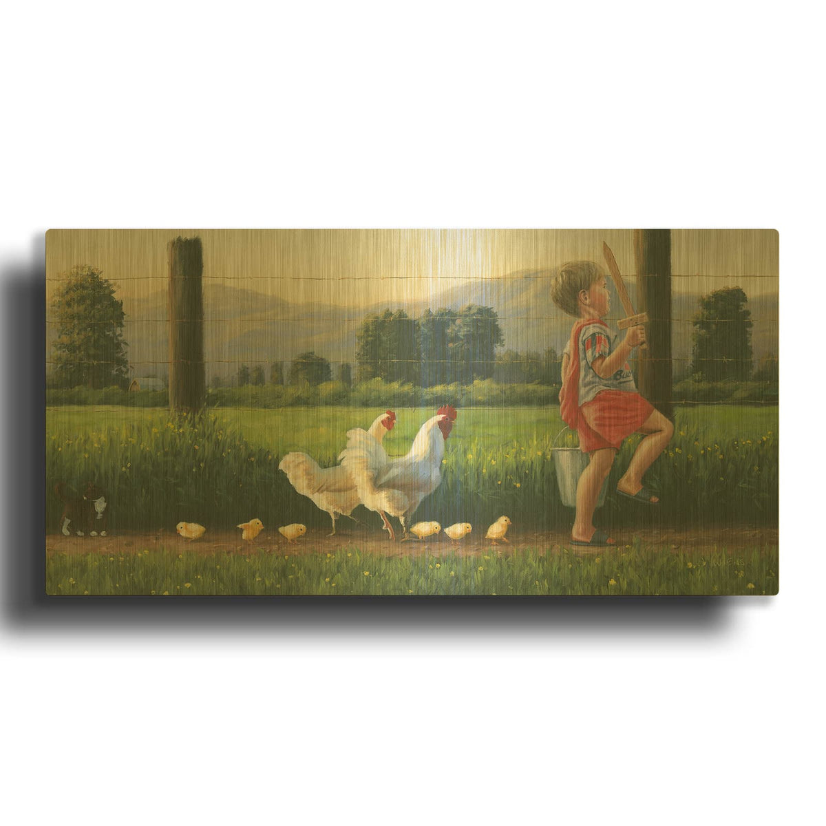 'Fearless Leader' By James Wiens Gold Metal Wall Art