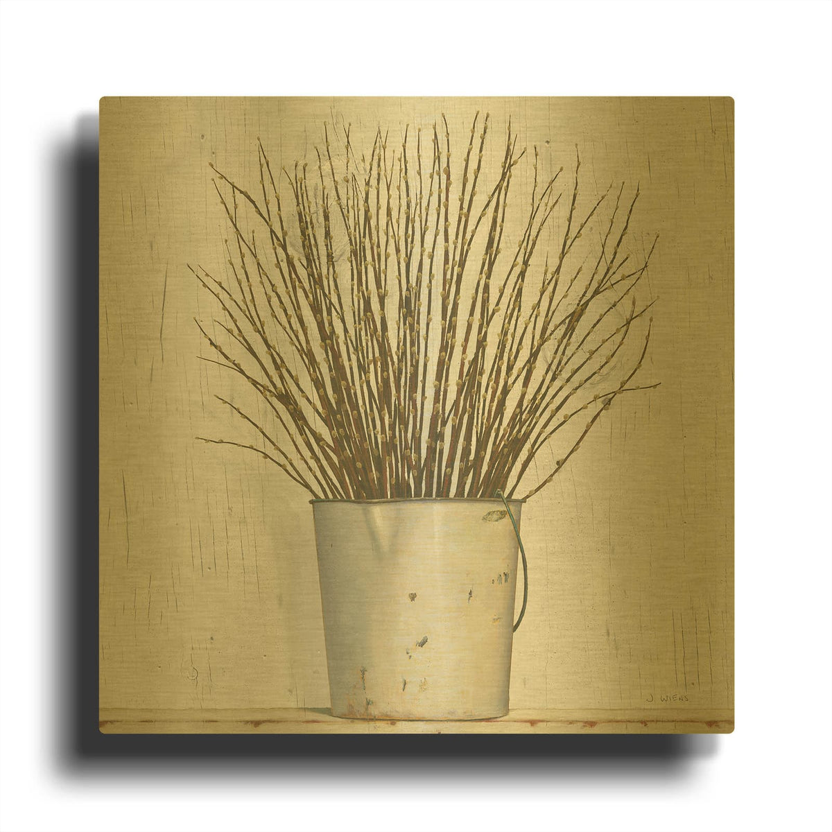 'Early Spring' By James Wiens Gold Metal Wall Art