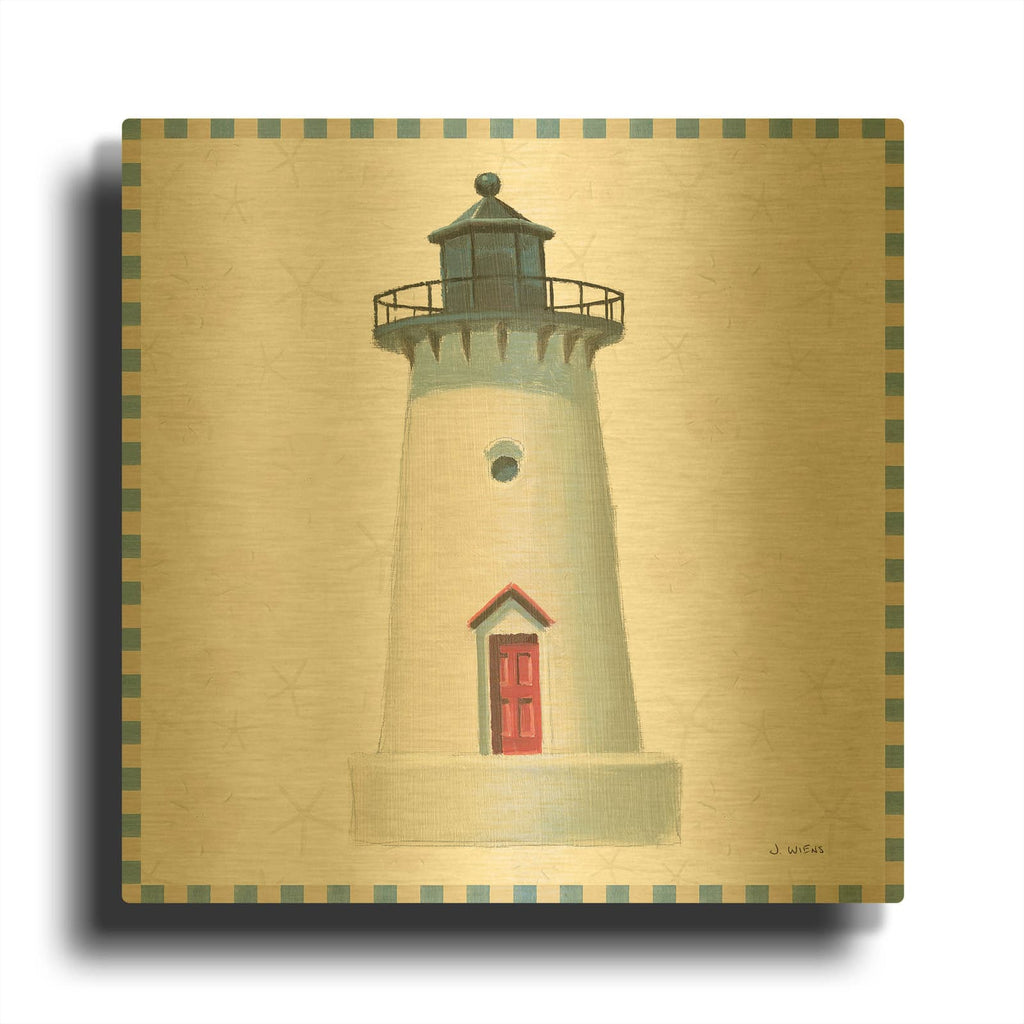 'Beach Days VI' By James Wiens Gold Metal Wall Art