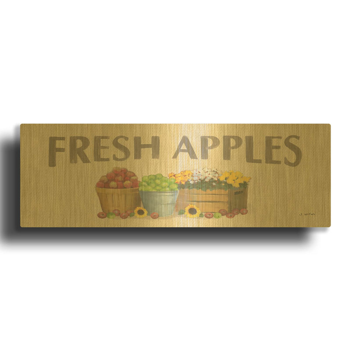 'Heartland Harvest Moments VII' By James Wiens Gold Metal Wall Art