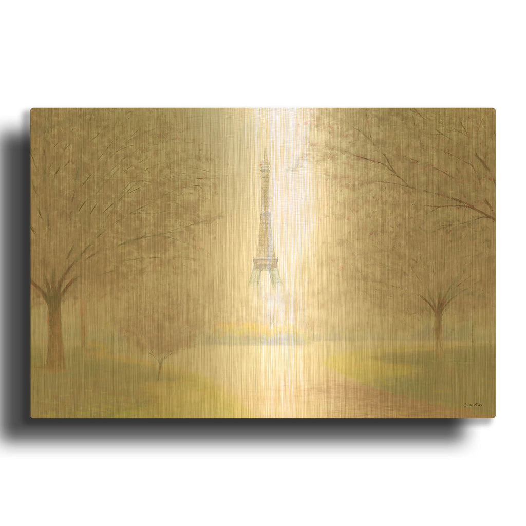 'Pretty Paris' By James Wiens Gold Metal Wall Art
