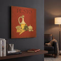 'Italian Cuisine II' By Marco Fabiano Gold Metal Wall Art