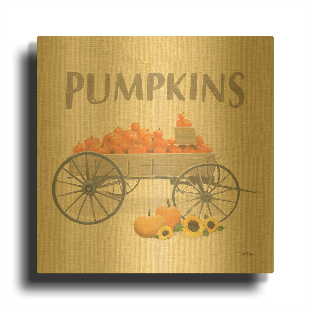 'Heartland Harvest Moments IV' By James Wiens Gold Metal Wall Art
