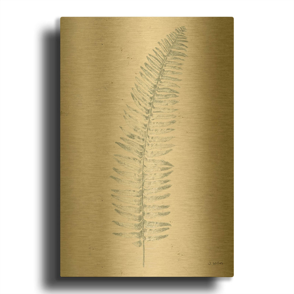 'Soft Summer Sketches I' By James Wiens Gold Metal Wall Art