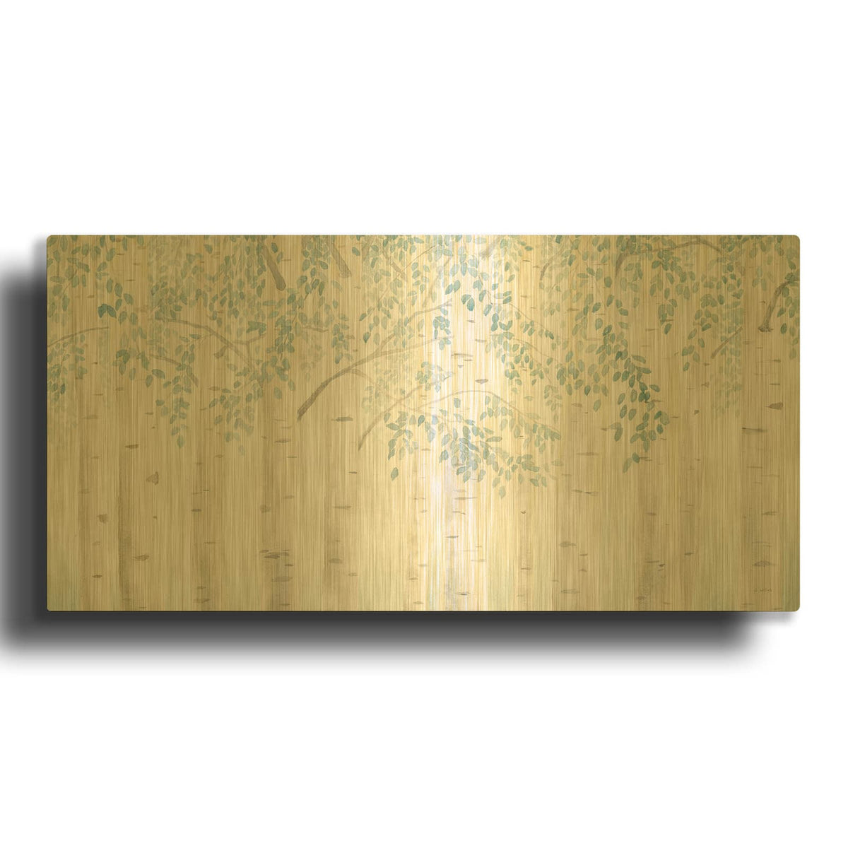 'Fresh Forest' By James Wiens Gold Metal Wall Art