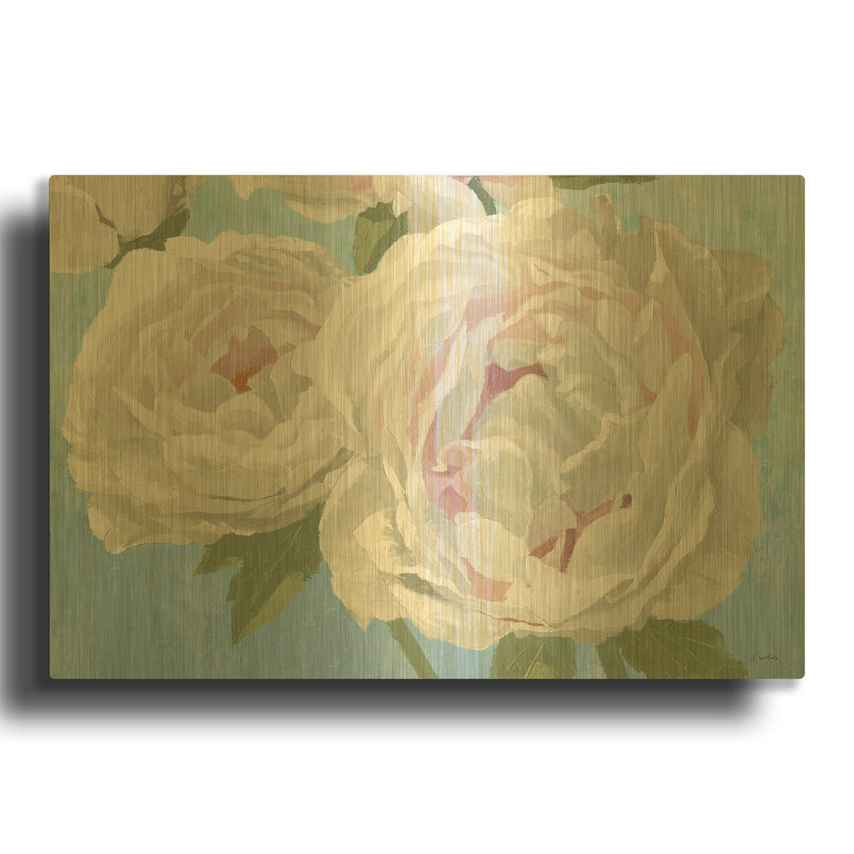 'Essence of June II' By James Wiens Gold Metal Wall Art