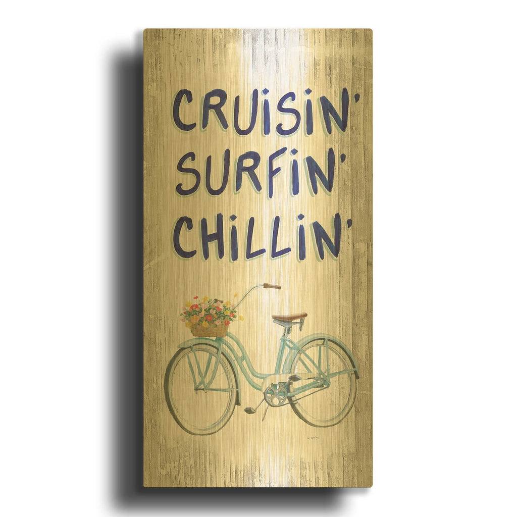 'Beach Time IV' By James Wiens Gold Metal Wall Art