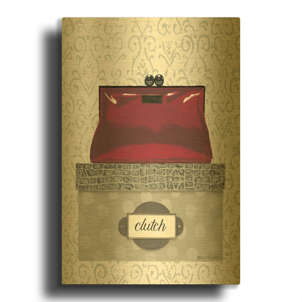 'Tres Chic III' By Marco Fabiano Gold Metal Wall Art
