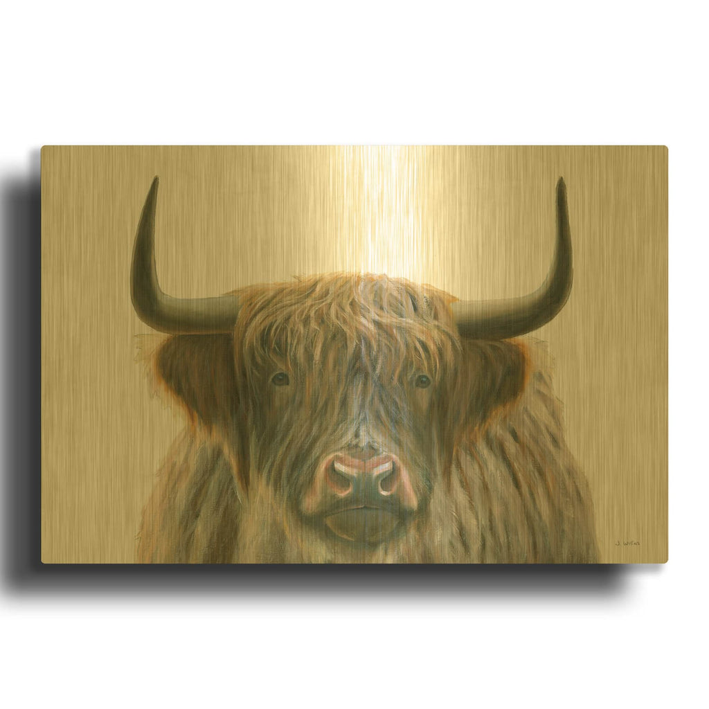 'Highlander' By James Wiens Gold Metal Wall Art