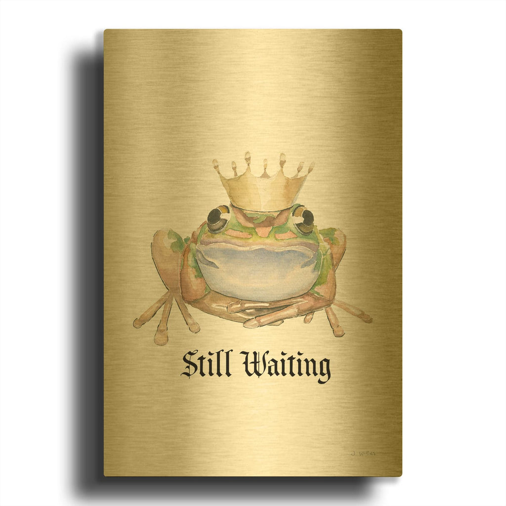 'Still Waiting' By James Wiens Gold Metal Wall Art