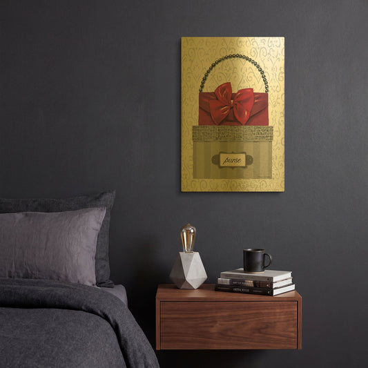 'Tres Chic II' By Marco Fabiano Gold Metal Wall Art