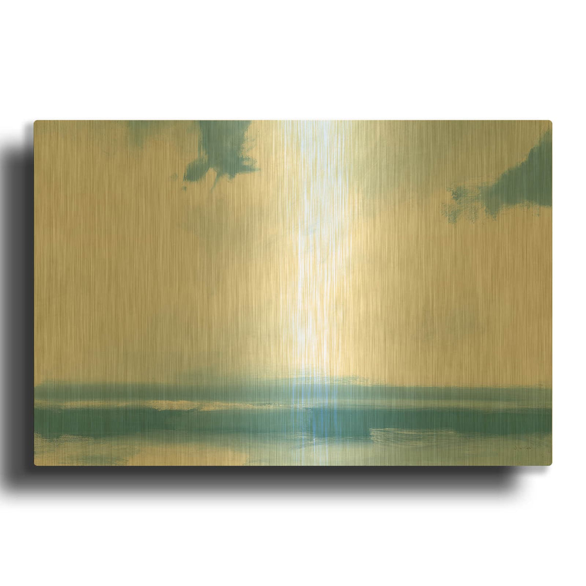 'Oceanview' By James Wiens Gold Metal Wall Art