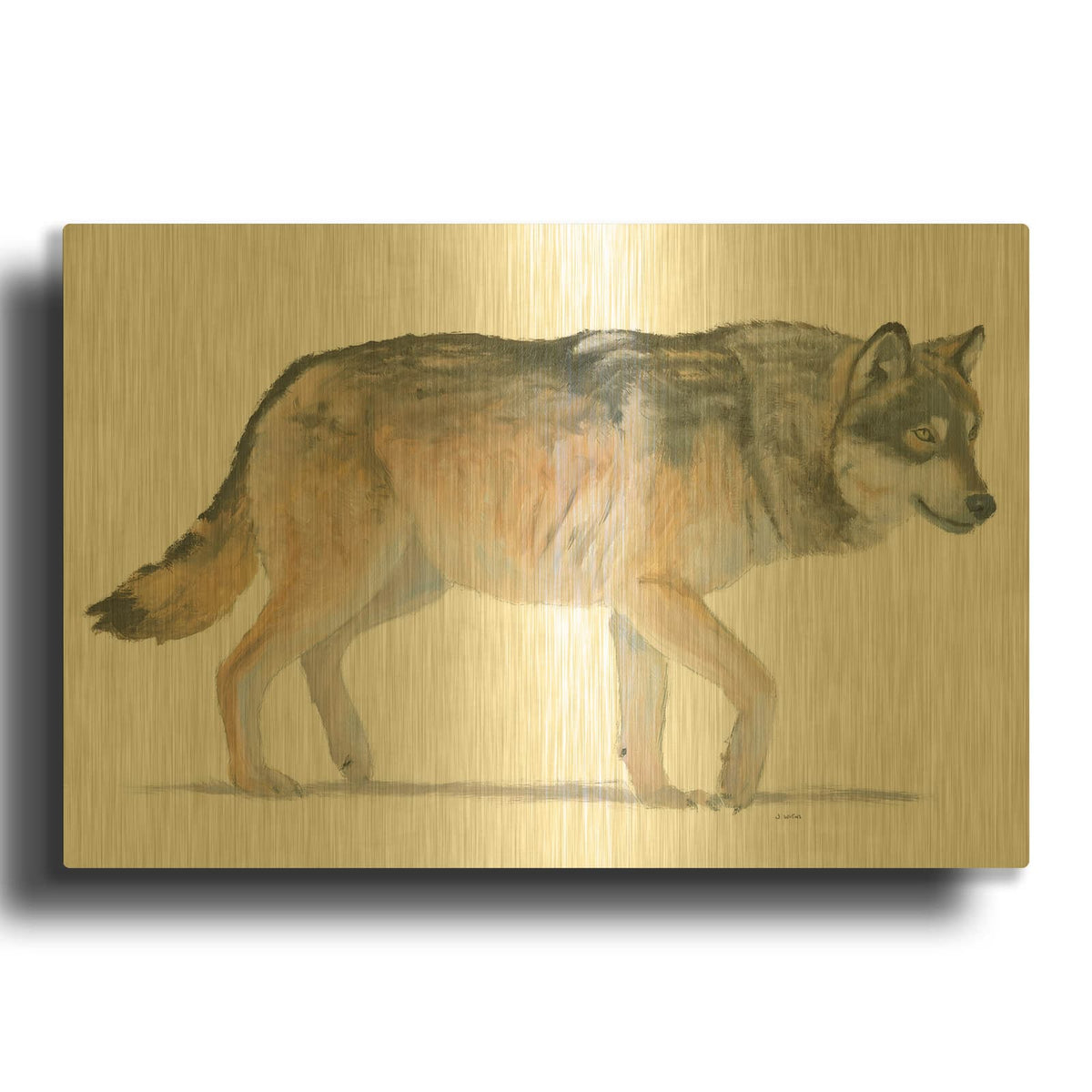 'Northern Wild II' By James Wiens Gold Metal Wall Art