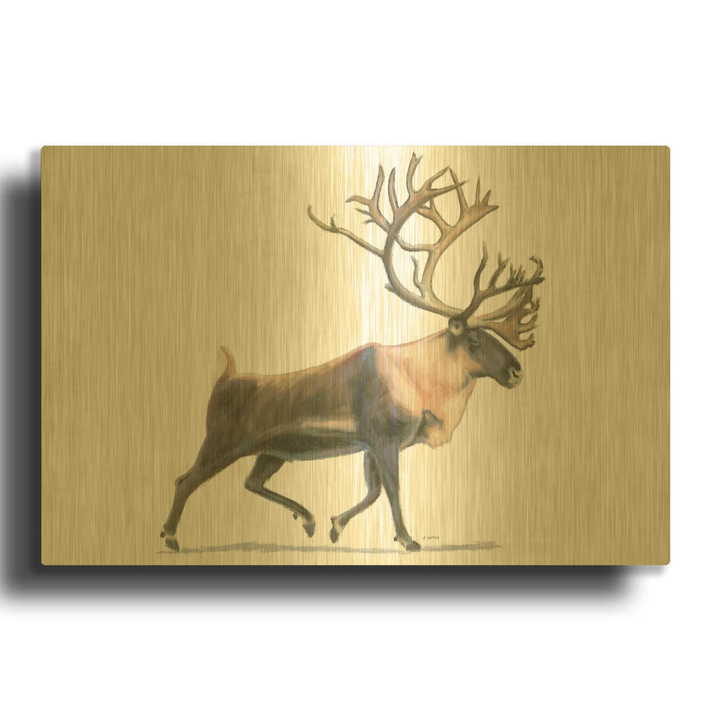 'Northern Wild IV' By James Wiens Gold Metal Wall Art