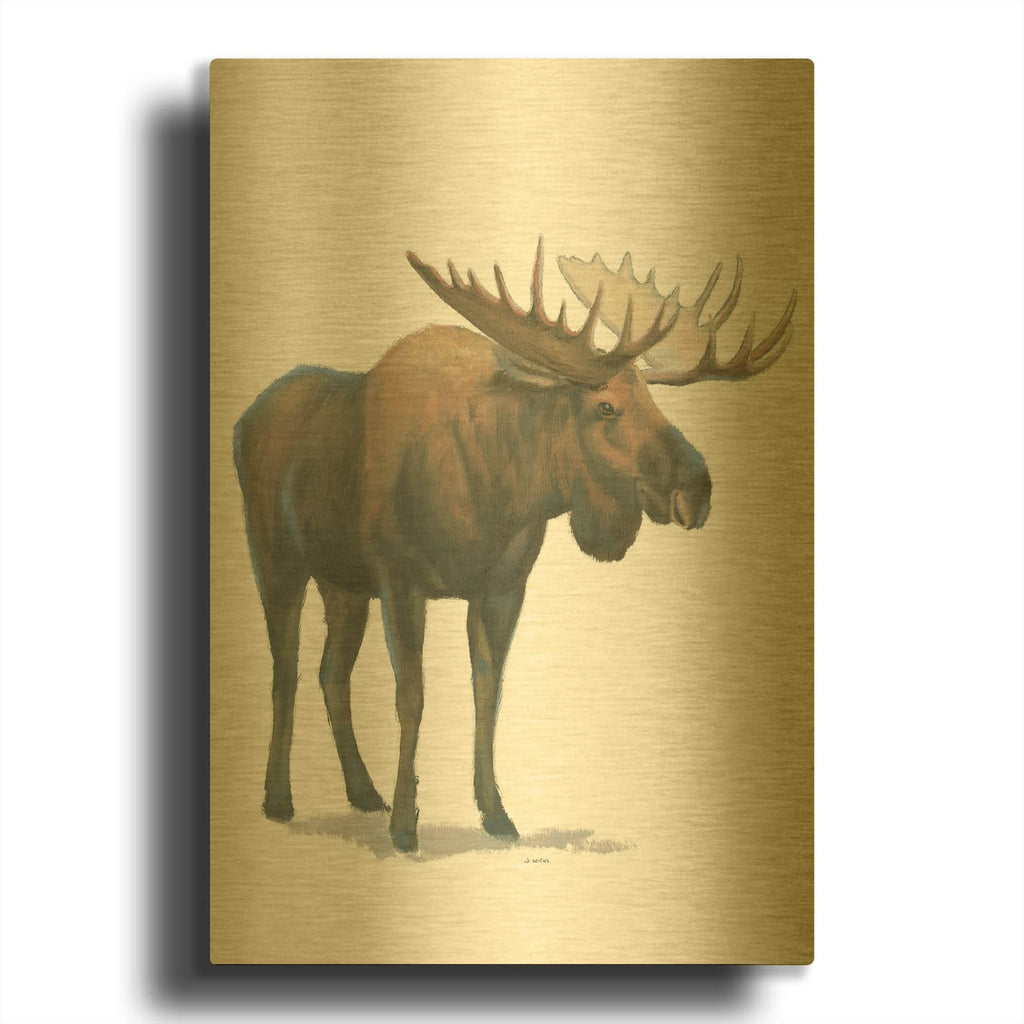 'Northern Wild VI' By James Wiens Gold Metal Wall Art