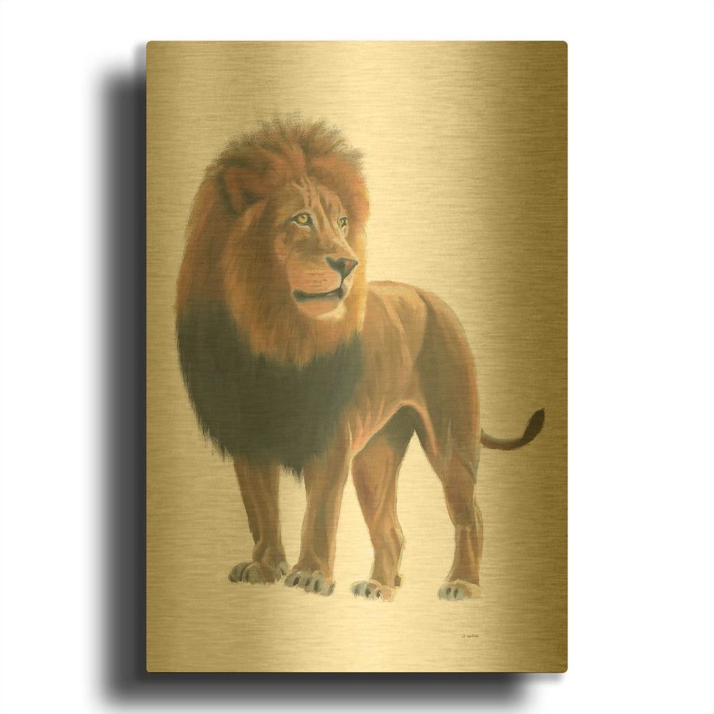 'Wild and Free I' By James Wiens Gold Metal Wall Art