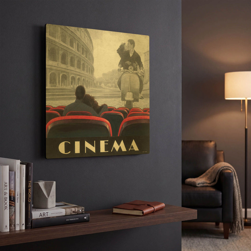 'Cinema Roma' By Marco Fabiano Gold Metal Wall Art