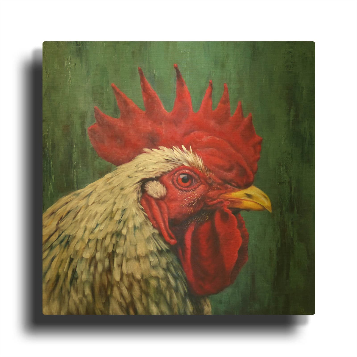 'Big Red' By Lucia Heffernan Gold Metal Wall Art