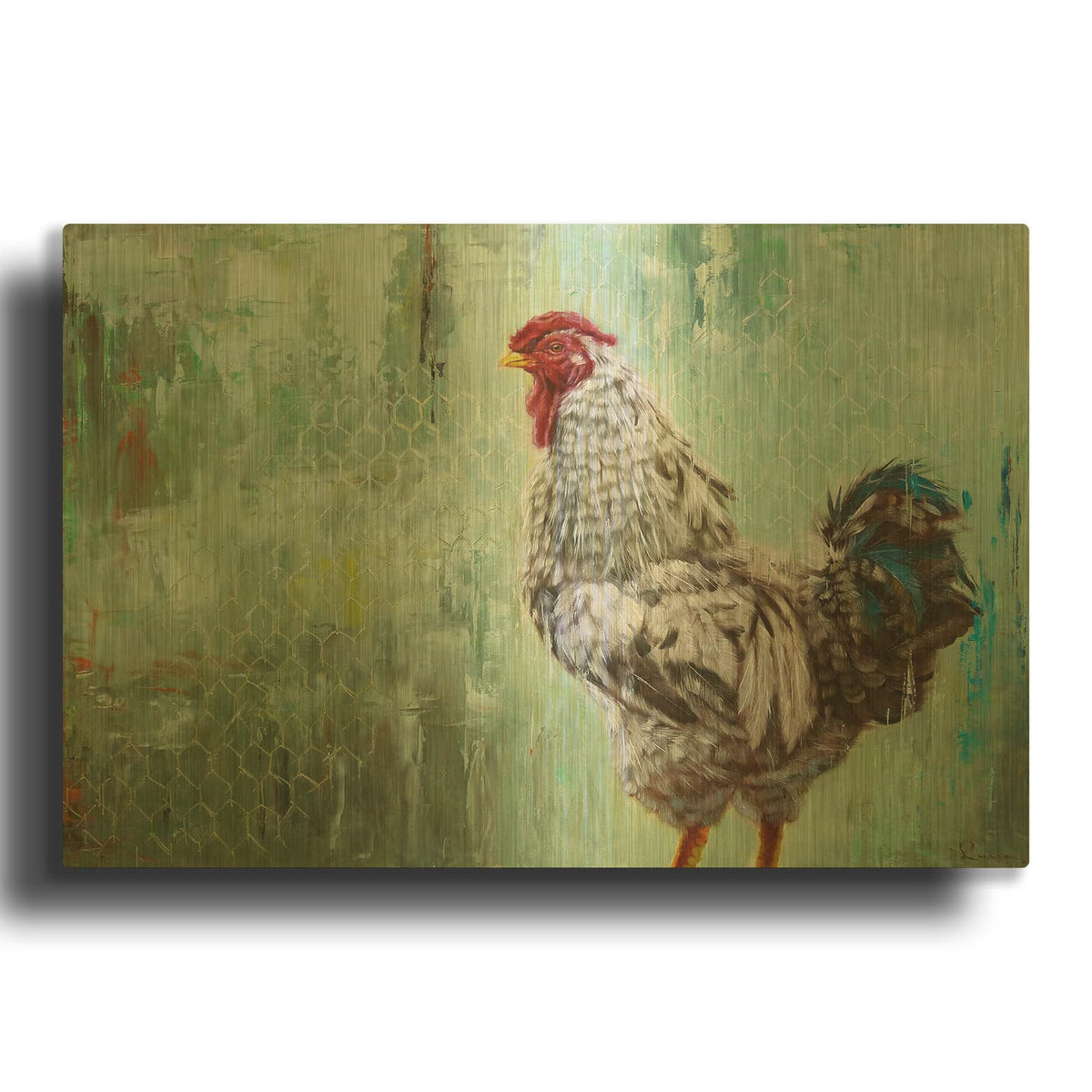 'The General' By Lucia Heffernan Gold Metal Wall Art